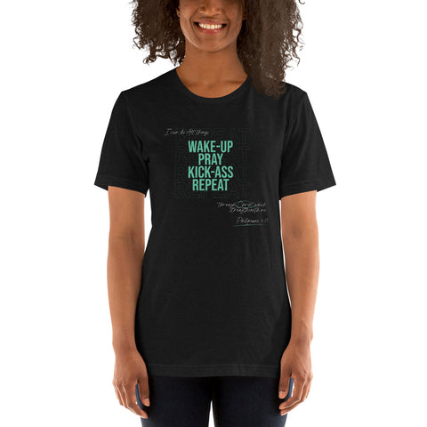 Repeat - Short-Sleeve Unisex T-Shirt Dark - Mint