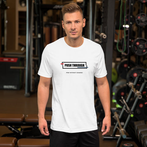 Push Through - Short-Sleeve Unisex T-Shirt Light - Black